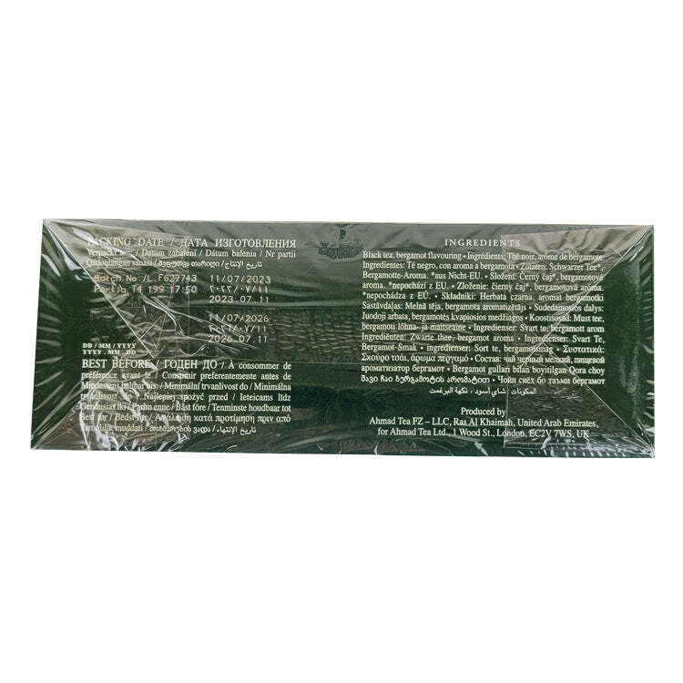 Ahmad Earl Grey Tea – 100 tagged tea bags (200 Gram) – Exclusive Quality Tea
