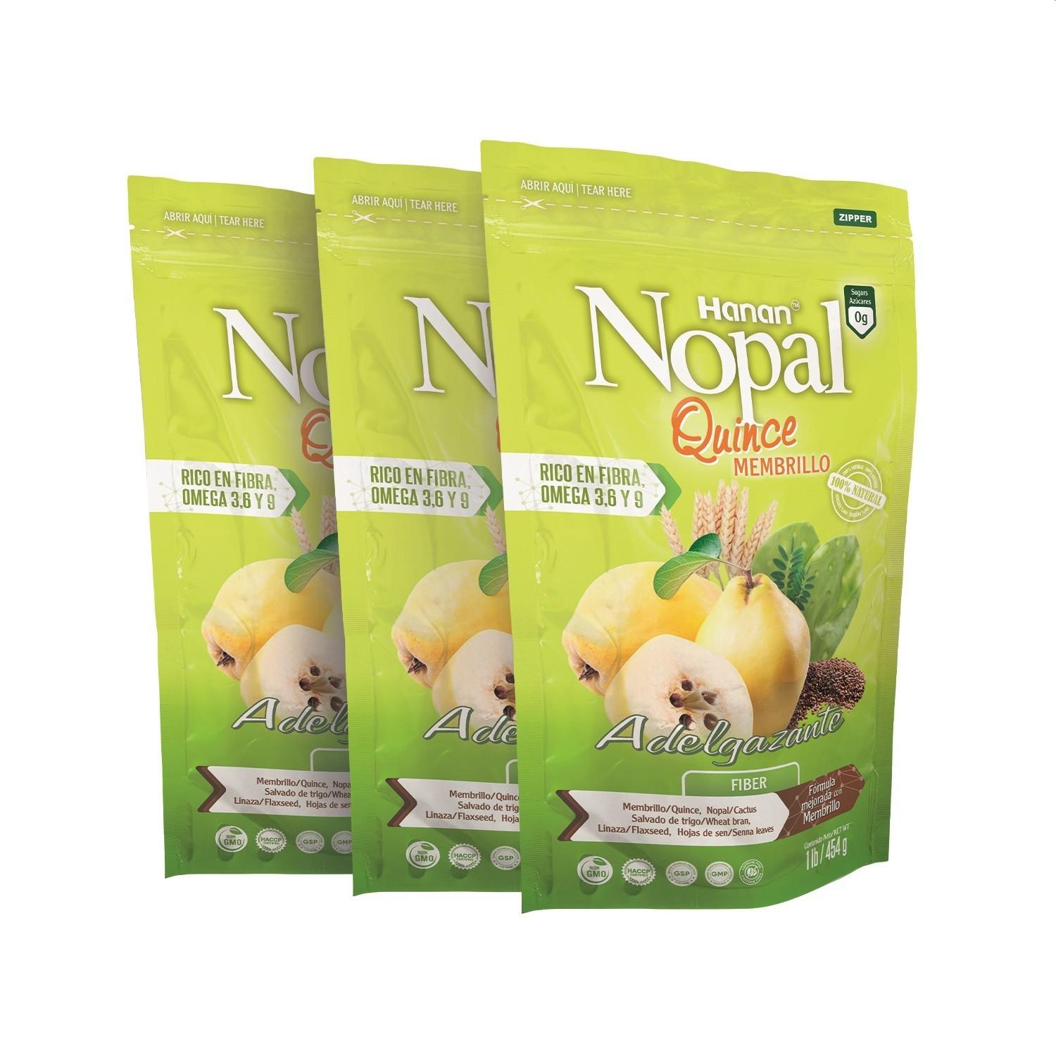 Nopal Mix Quince (Membrillo) – 100% Natural High Fiber Blend – 1lb (454g)