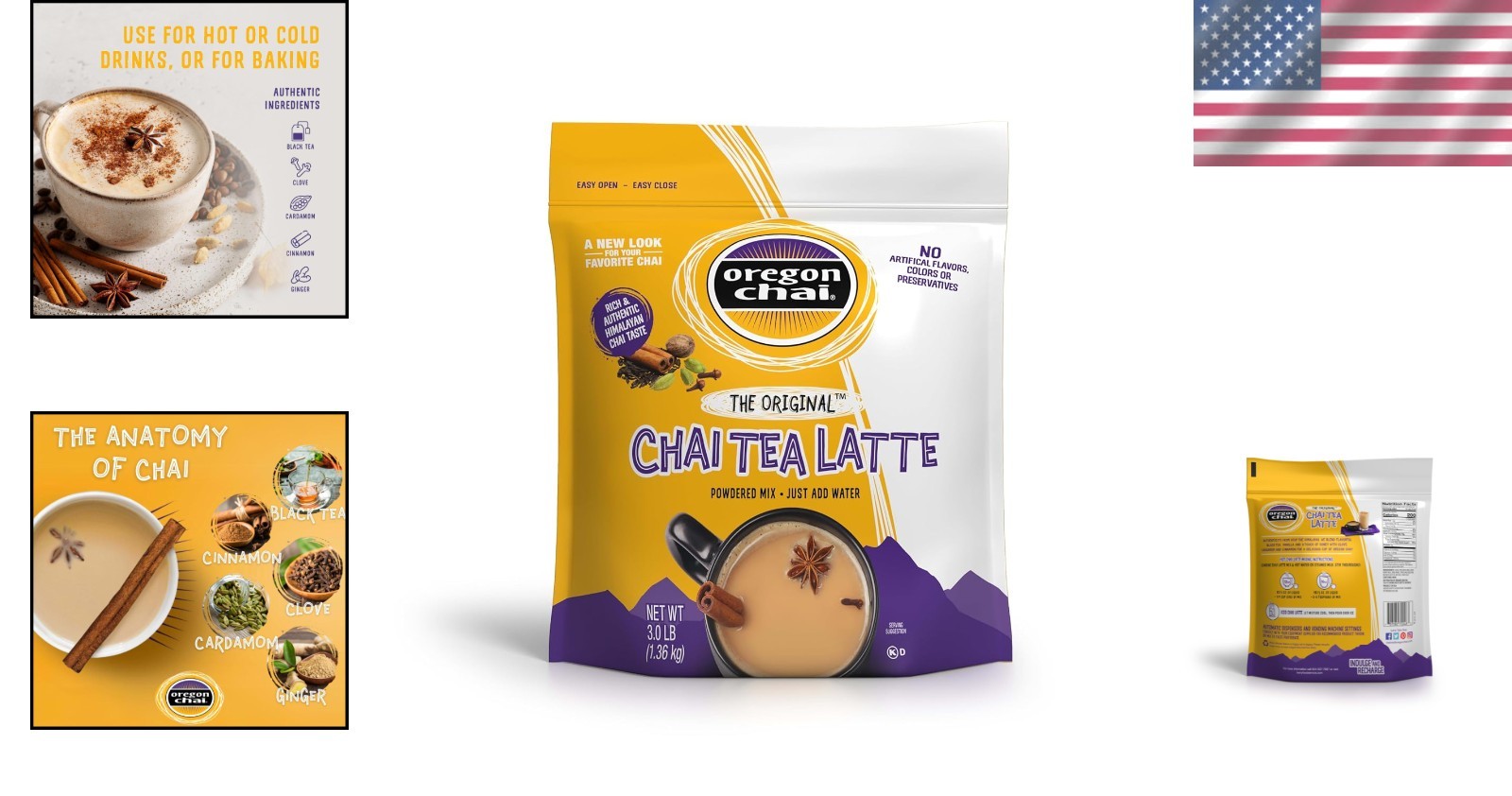 Convenient 3 lb Chai Latte Mix – Natural Ingredients & Moderately Sweet