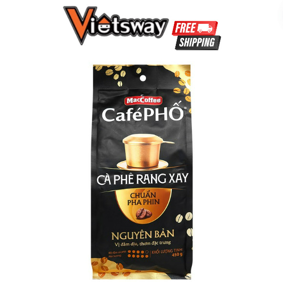450g MacCoffee Cafe Pho Vietnamese Ground Coffee Filter-Brewing VietsWay Seller