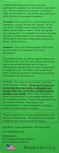 China Slim Dieter’s Tea Delight, Large, 72-Count (Pack of 2, 144 tea bags total)