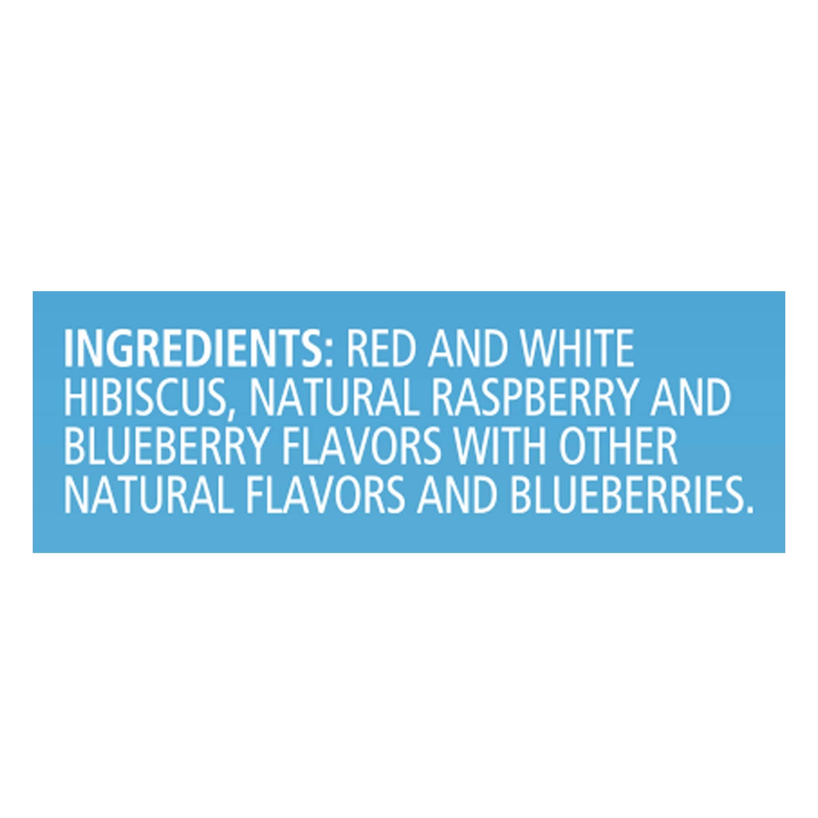 Red White Blueberry Herbal Tea Cold Brew 18 Count Caffeine Free Bags