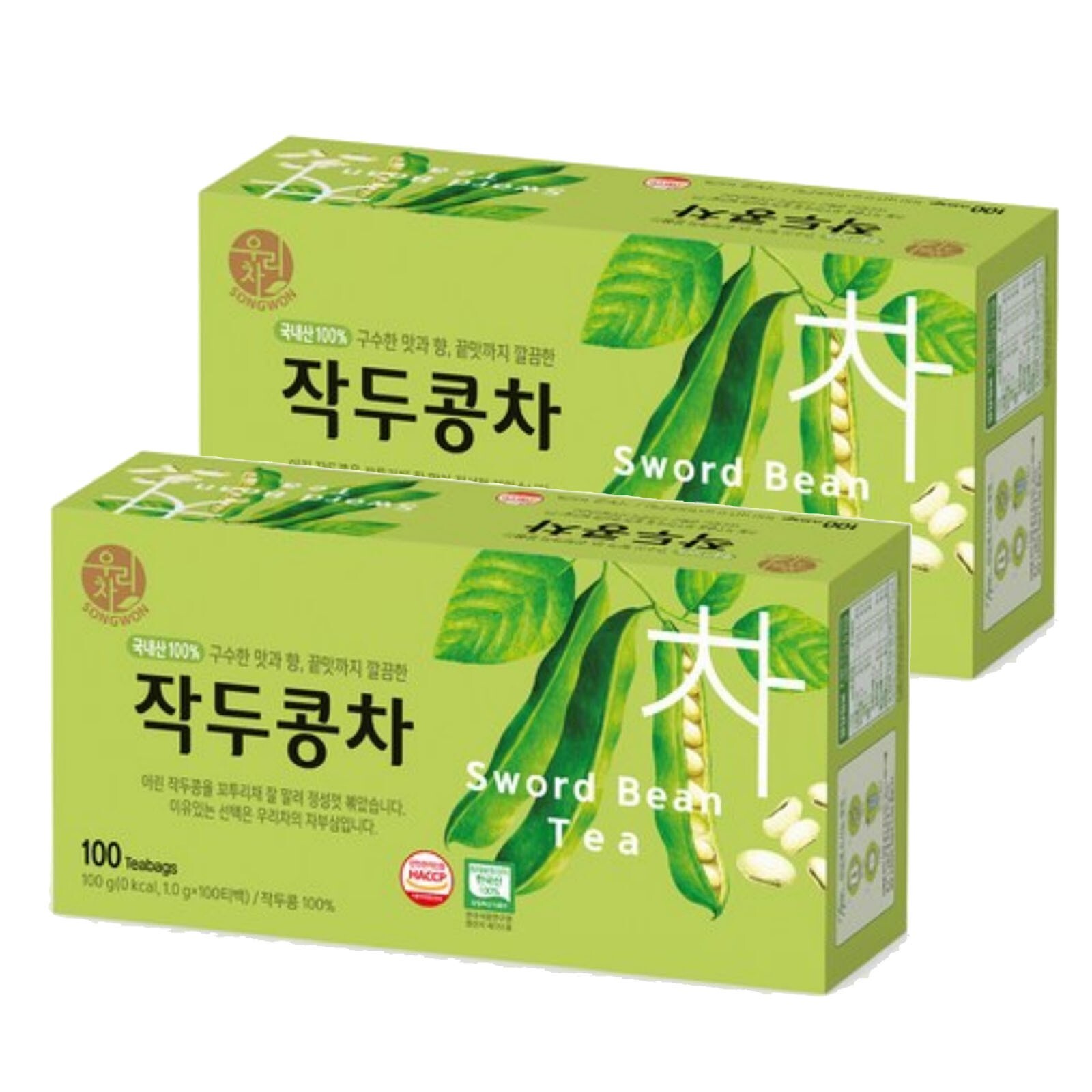 Korean Songwon Sword bean tea 200 Tea bag Free Shipping wt Tracking