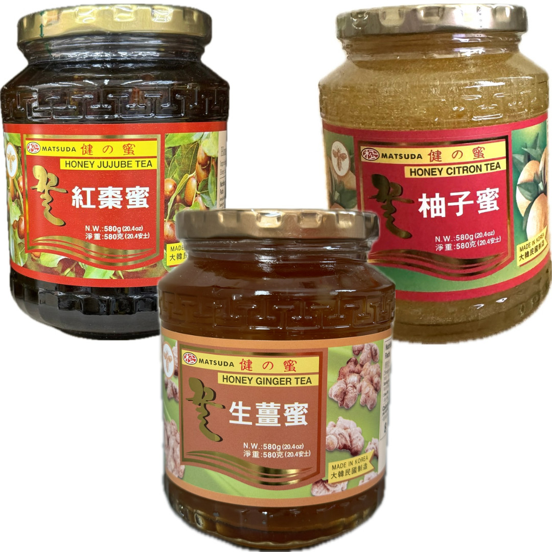 1 PACK – 20.4oz Matsuda Honey Tea – Made In Korea – Choose Flavor