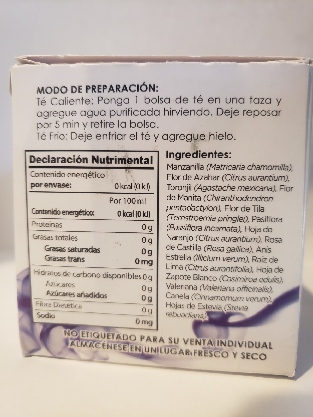 TWELVE BLOSSOMS TEA TE DE 12 FLORES 25 Bags”Nervios,Stress, Insominio, Ansiedad”
