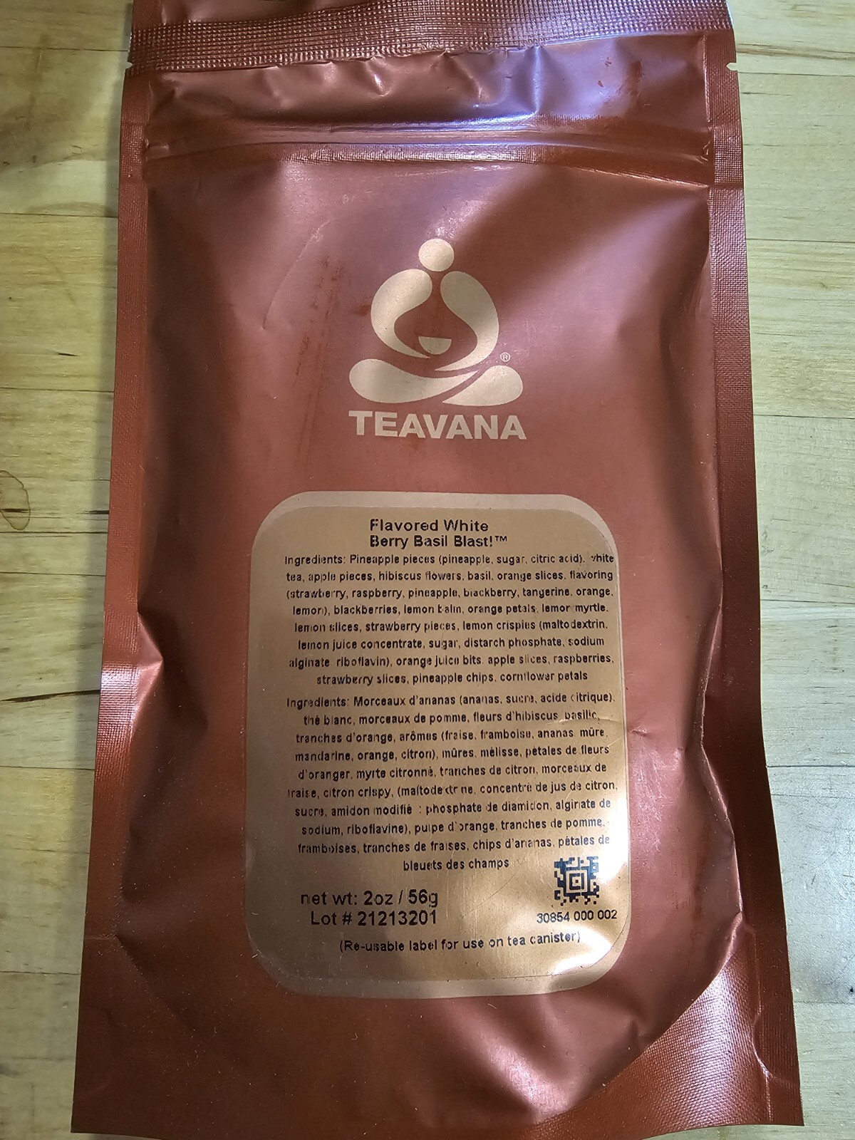 Teavana Berry Basil Blast 2oz Package