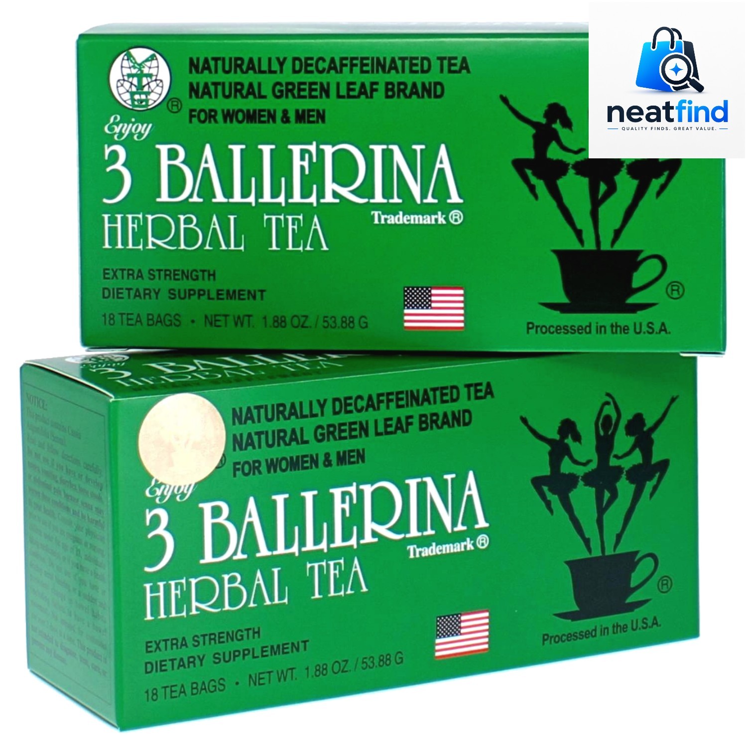 Tea Extra Strength 18 Tea Bags, drink, 36 Count, Pack of 2