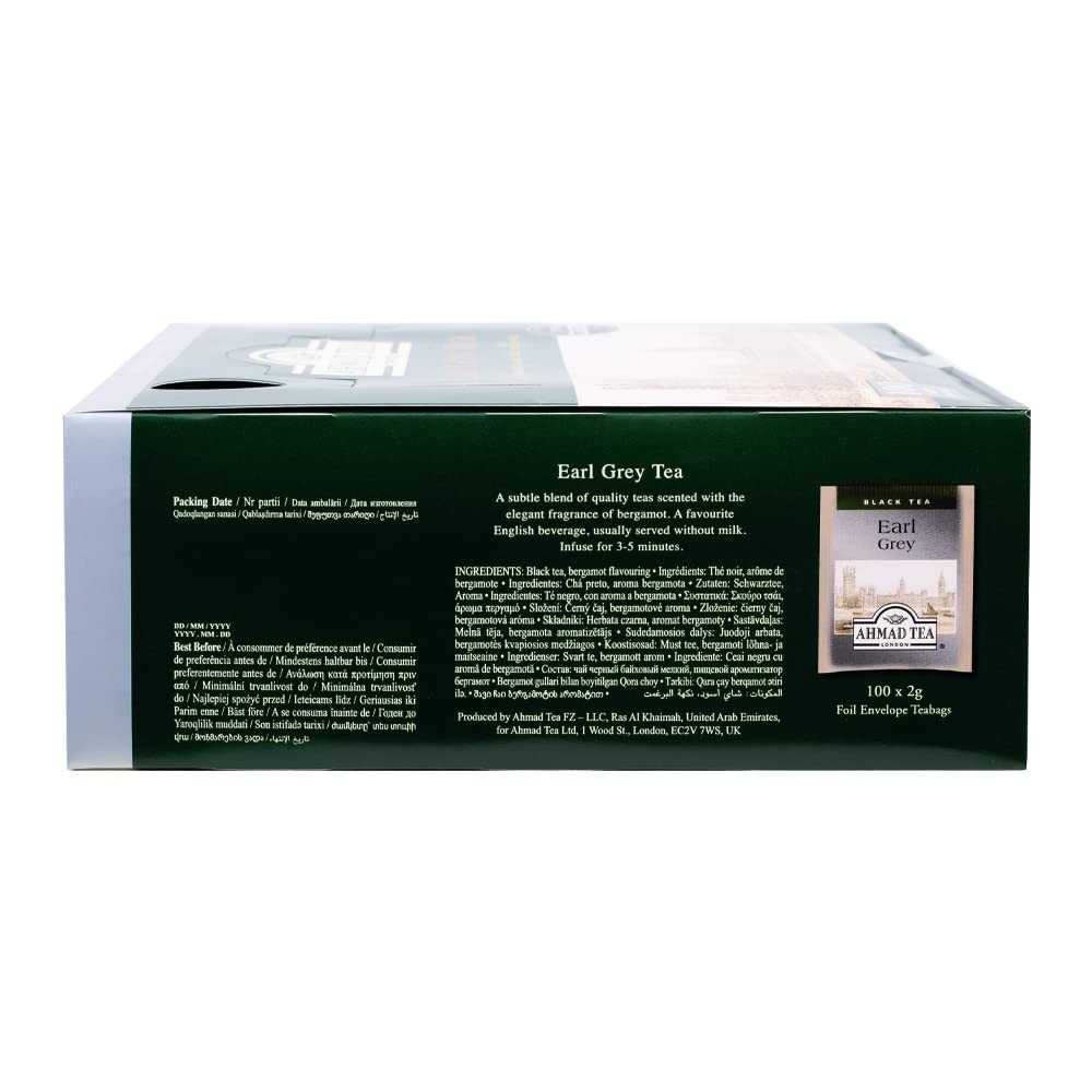 Earl Grey Foil Teabags – 100 Count, Taste & Antioxidants
