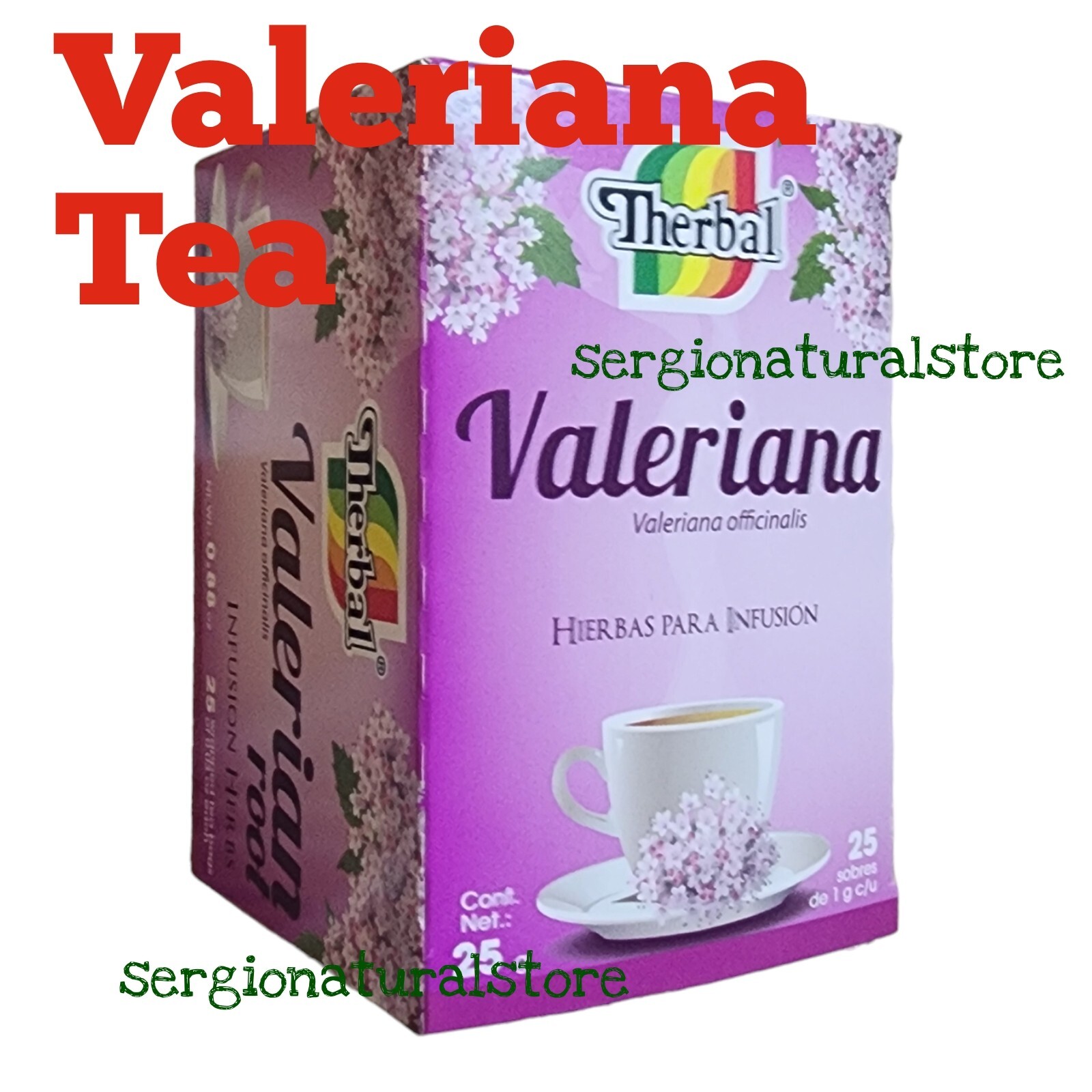 THERBAL Te de Valeriana Root Tea 100% Original (Veleriana edulis) Caffeine Free
