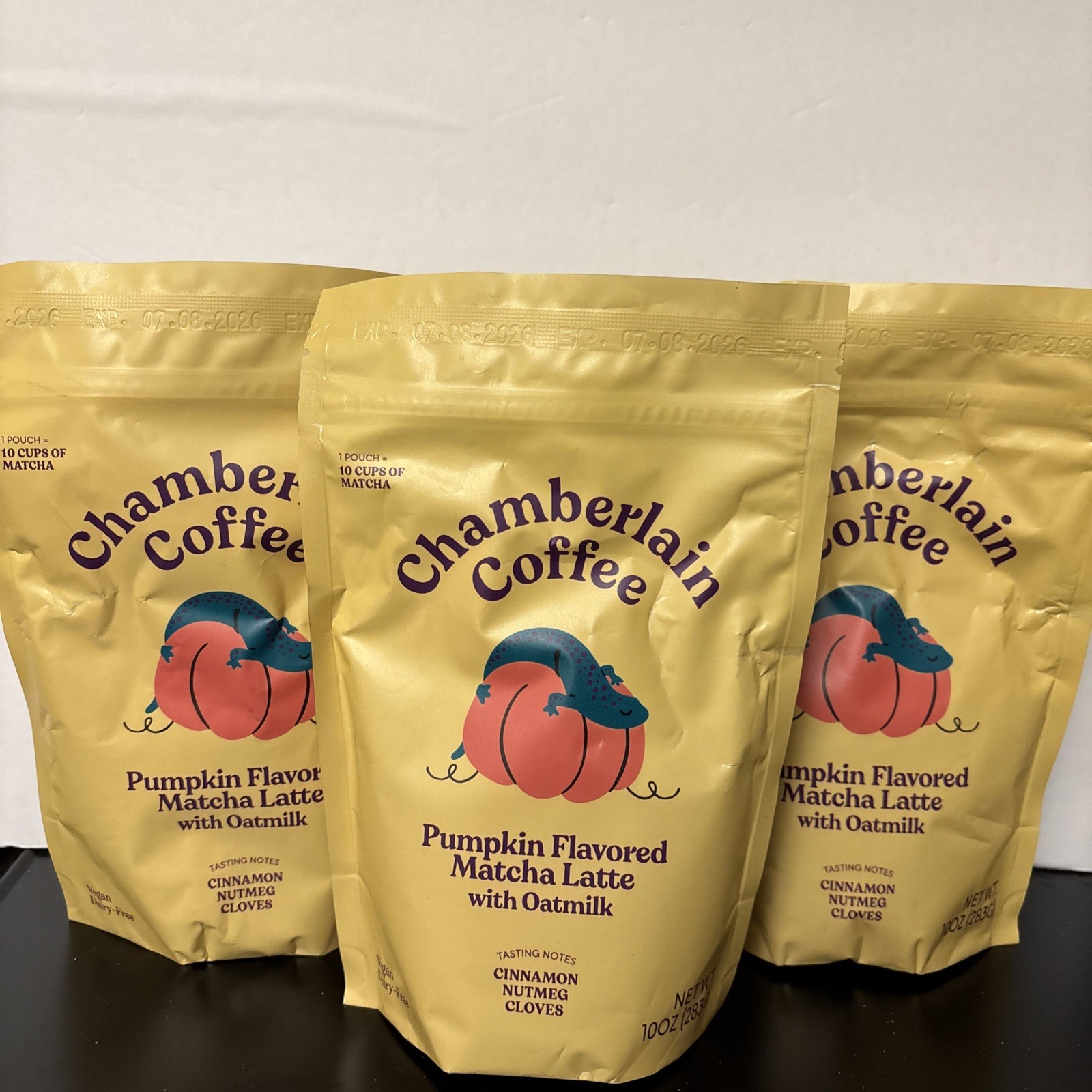 3 Pack – Chamberlain Coffee Pumpkin Flavored Matcha Latte with Oatmilk