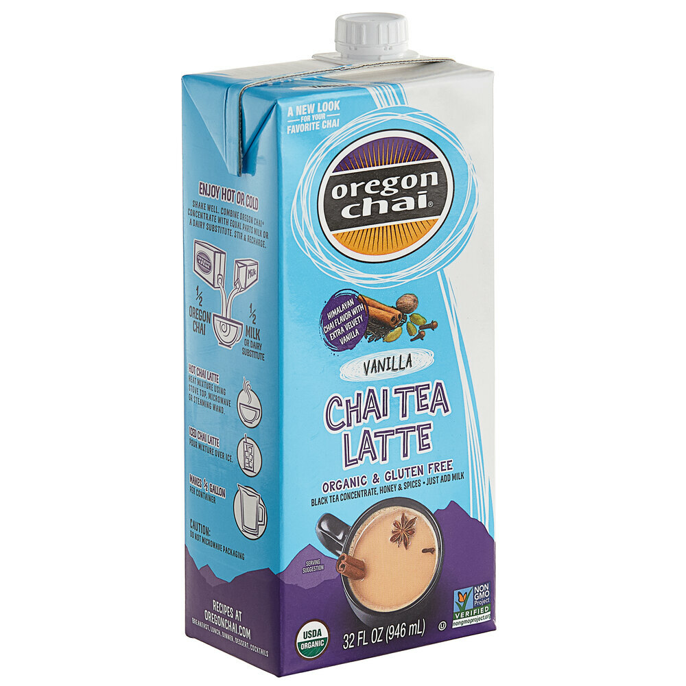 32 fl. oz Oregon Chai 1:1 tea Concentrate (select flavor below)