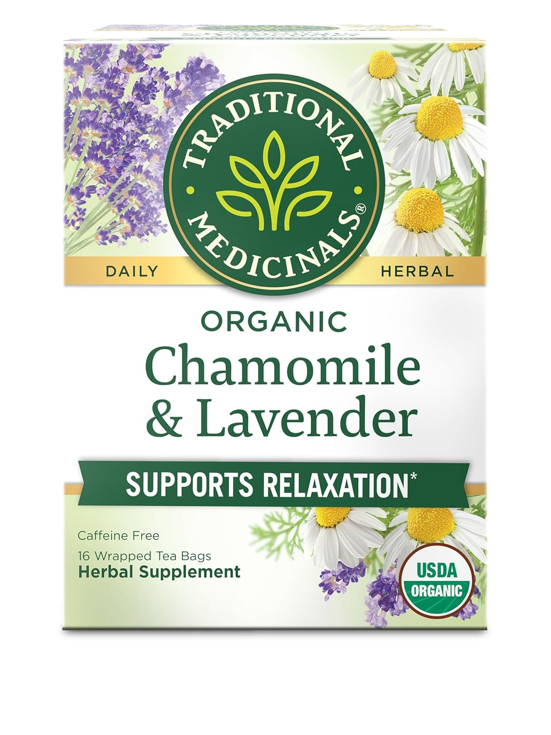 Organic, Stress Ease Tension Relief, Lemon Verbena Mint Tea – Supports Stress Re