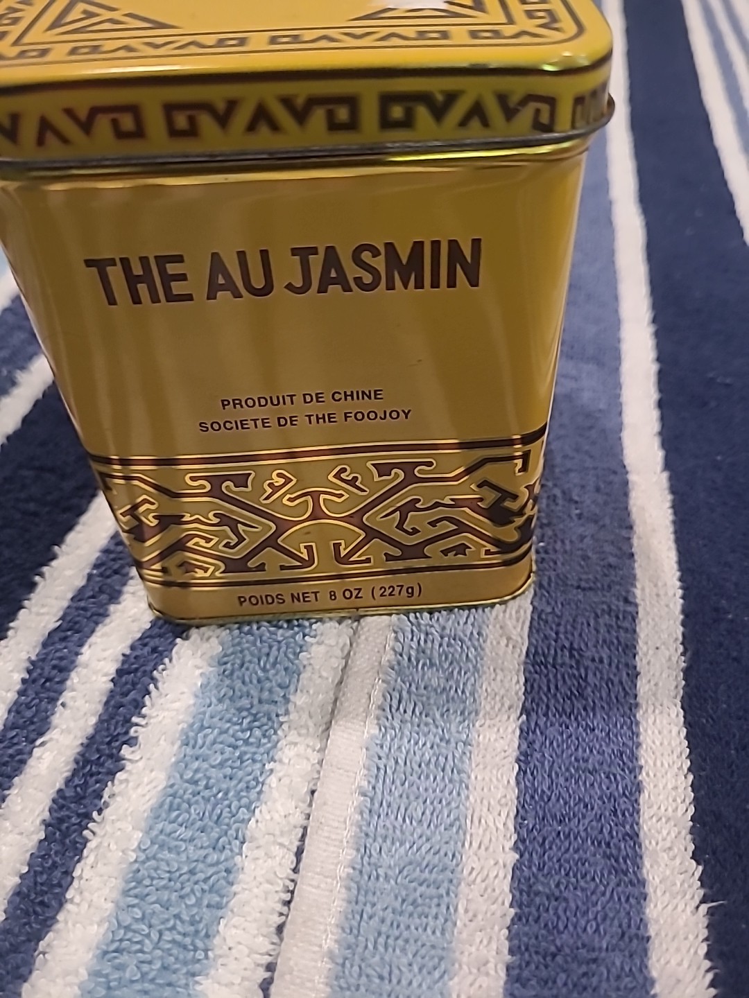 Foojoy Jasmine Tea Container with Lid for Loose Leaf Empty
