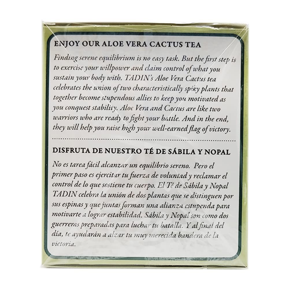 Chamomile Aloe Vera & Cactus Tea – 24 Bags for Stomach & Blood Pressure Support