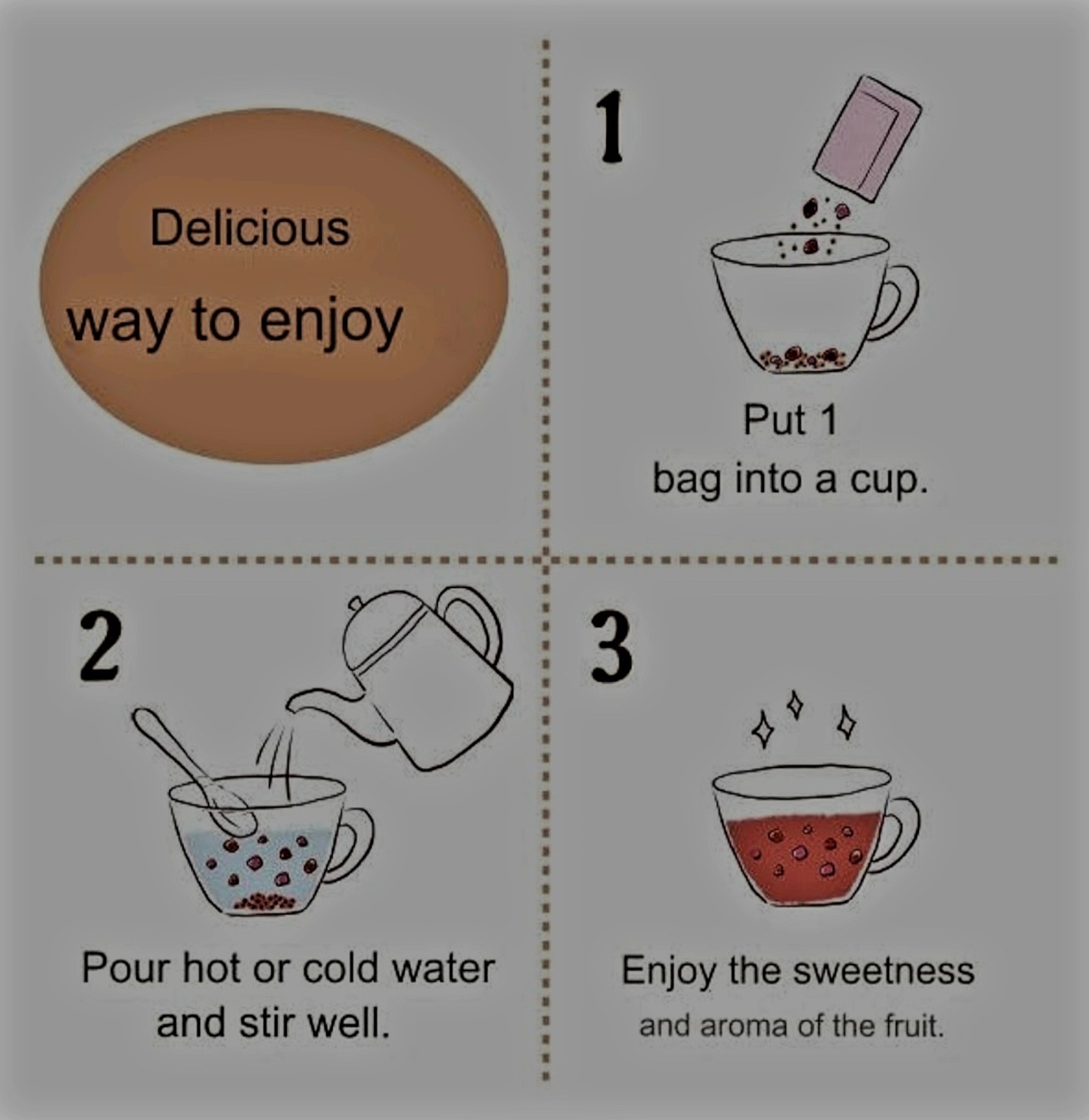 Meito Japanese Fruit Tea Mix Strawberry & Raspberry 39g (5 serves),Free Shipping