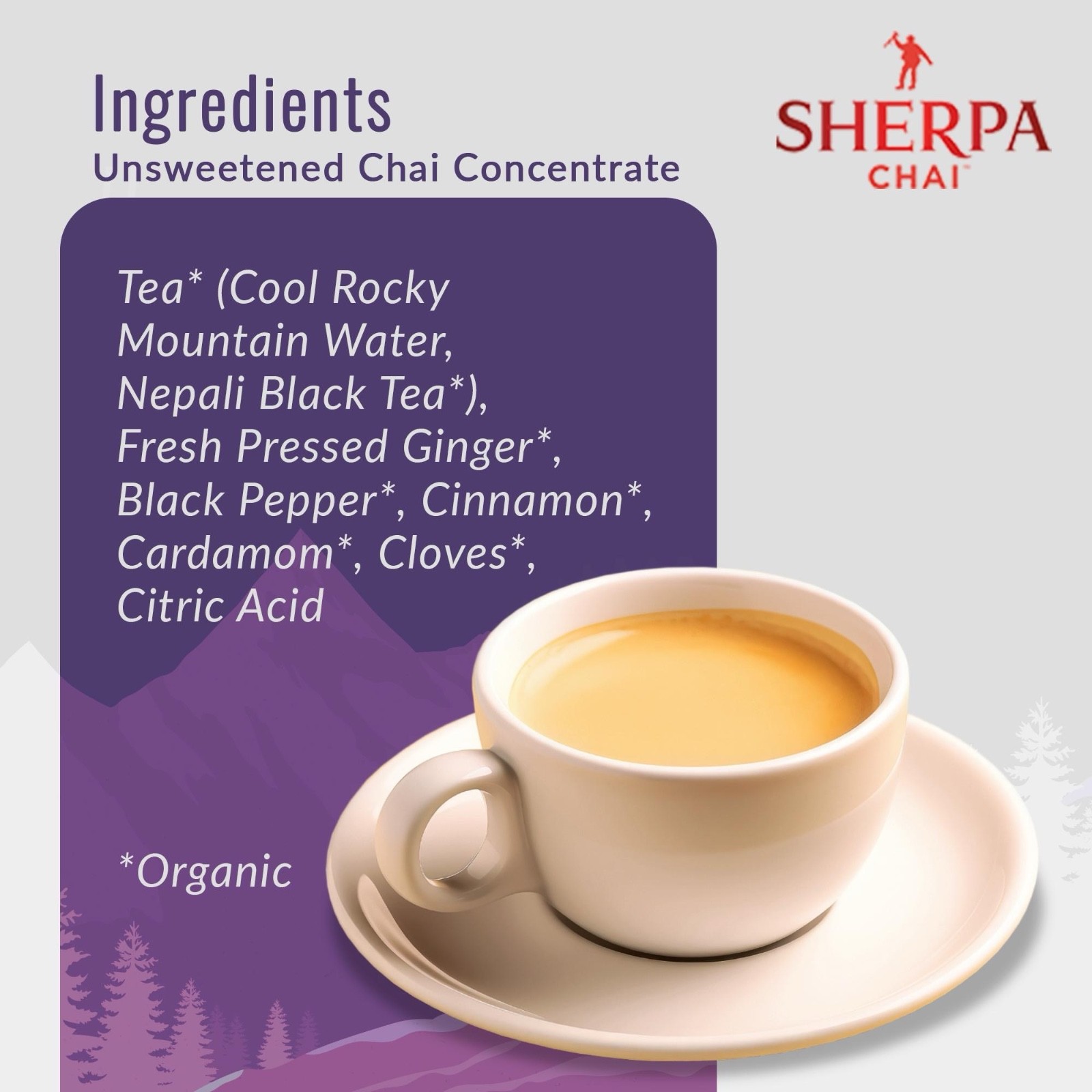 Sherpa Chai Unsweetened – 64oz