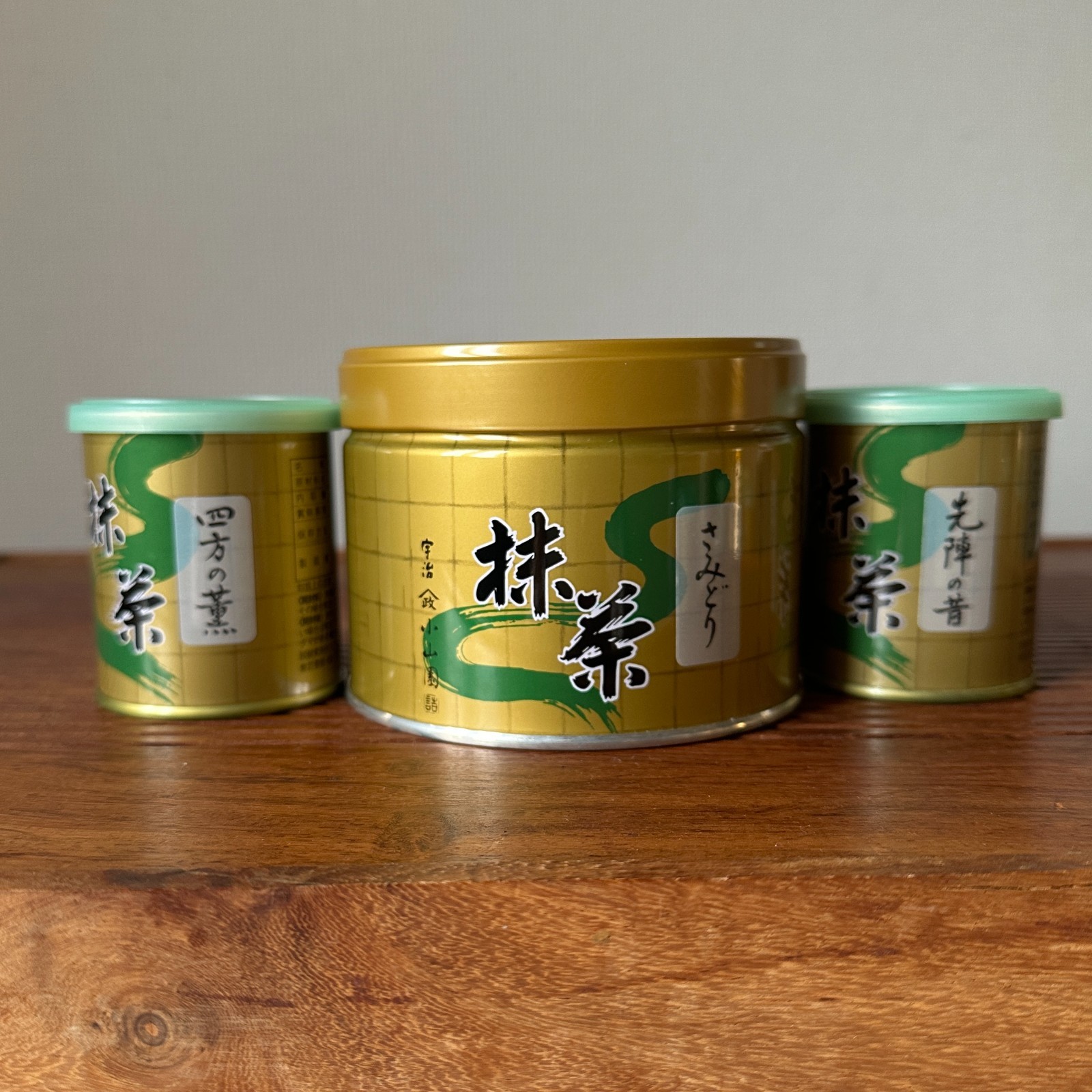 Yamamasa Koyamaen Matcha Set 3 Tins 150g Samidori + 30g x 2 Uji Matcha Latte