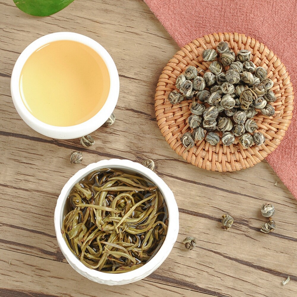 Pure Organic Green Tea Loose Leaf Chinese King Grade Jasmine Dragon Ball Tea