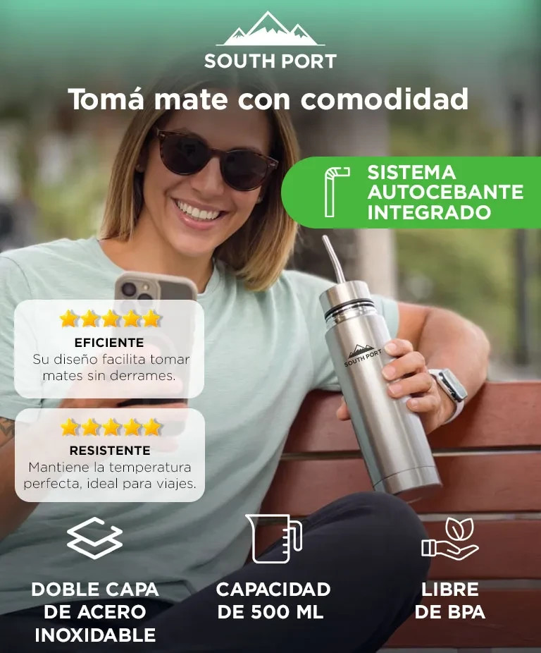 South Port – Mate Autocebante Termo 500ml