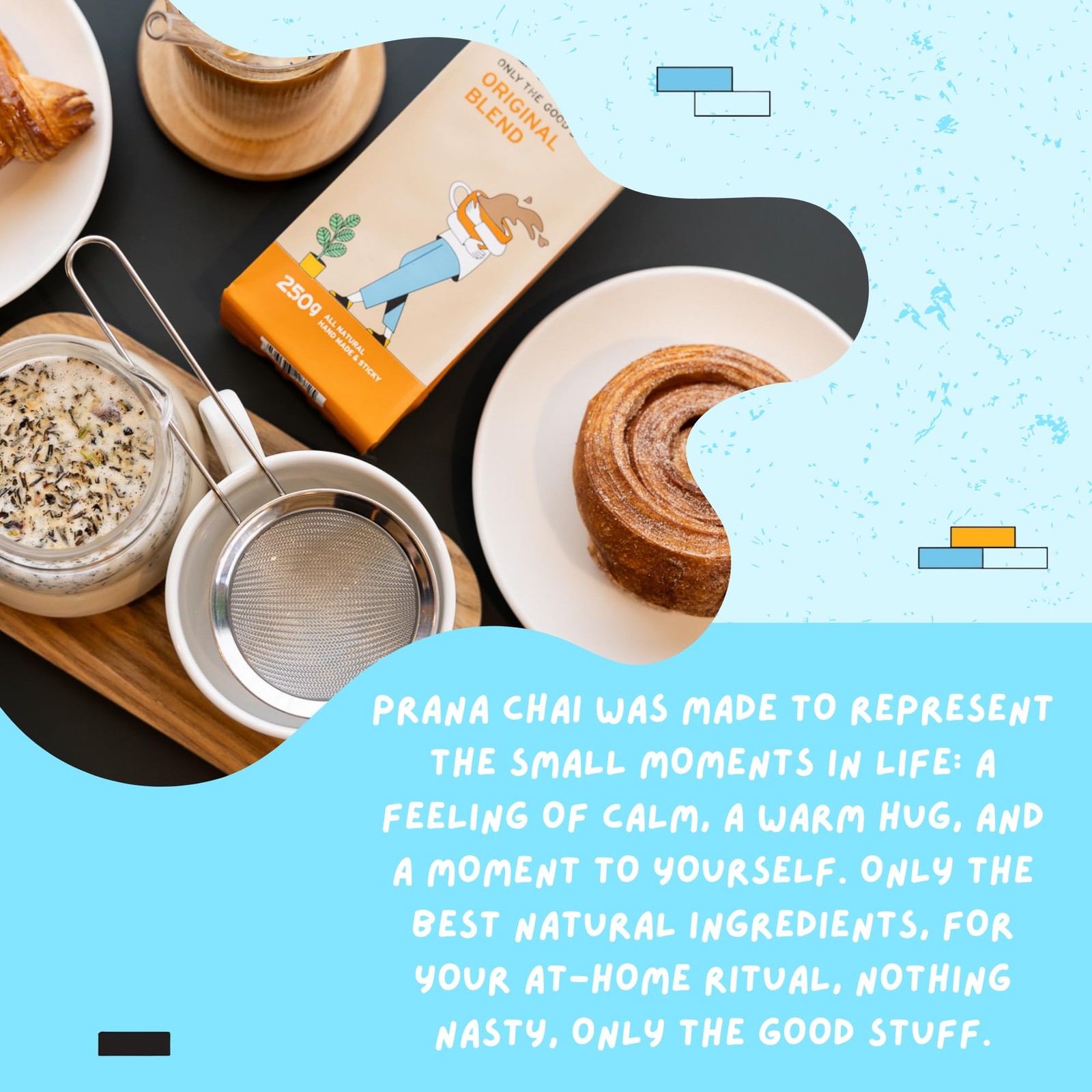 Prana Chai 2 Bag Chai Lovers Starter Pack Including Chai Teapot, Fine Mesh St…