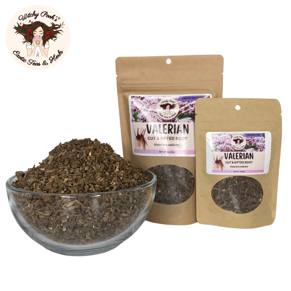 Valerian Root Loose Leaf Herbal Tea for Anxiety, Stress Relief and Sleep Aid